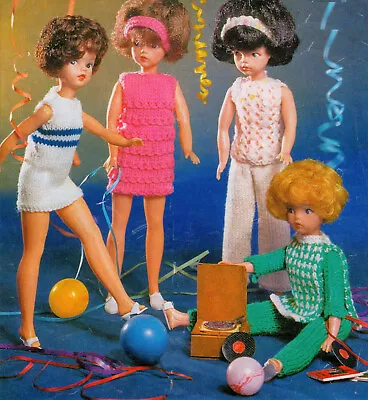 £1.99 • Buy KNITTING PATTERN Teenage 12  Dolls Clothes Barbie Sindy Dress Catsuit 4 Ply Trou