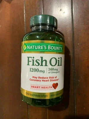 $11.49 • Buy Nature's Bounty Heart Health Fish Oil Rapid Release Softgels, 1200 Mg, 120 Ct 