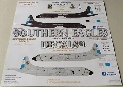 Lockheed P-3B Orion - ARMADA ARGENTINA - 1/72 Decals • $22