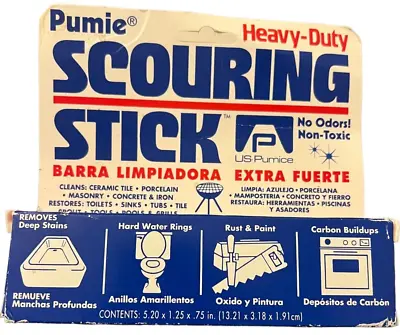 Pumie Scouring Stick Heavy Duty Non-Toxic Safe Around Kids/Pets No Chemicals NEW • $9.91