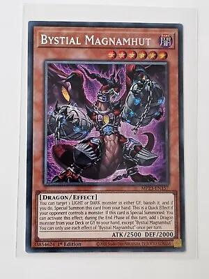 Yu-Gi-Oh! - Bystial Magnamhut - MP23-EN157 - Prismatic Secret Rare - 1st Ed • $6.25