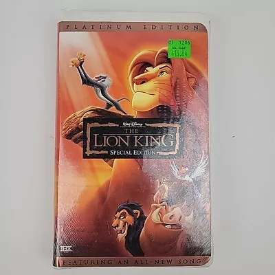Lion King Platinum Edition- Vintage Walt Disney VHS Clamshell New SEALED • $9.99
