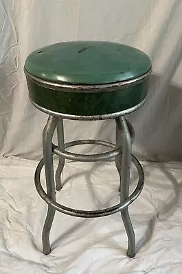 Vintage Cosco  Green Soda Fountain Shop Swivel Stool   • $100