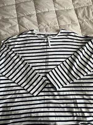$25 • Buy BNWT Asos Curve Stripy Dress Navy White Size UK 24