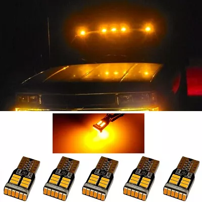 5x Amber/Yellow LED Cab Roof Clearance Marker Lights For Chevrolet C / K Trucks • $15.99