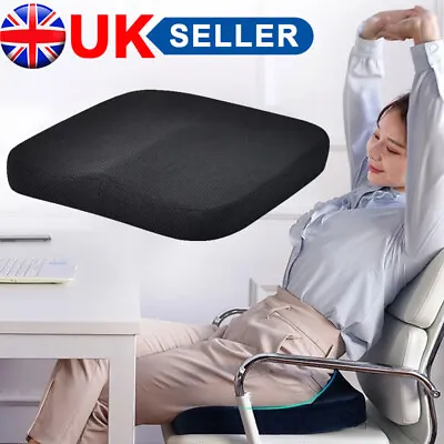 Memory Foam Seat Cushion Coccyx Support Orthopedic Pillow Office Homes Chair Pad • £11.48