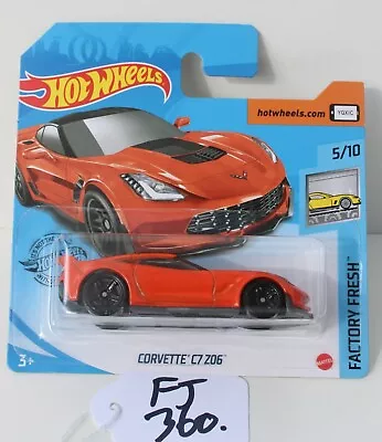 Hot Wheels HW Factory Fresh Corvette C7 Z06 Orange SC 5/10 FNQHotwheels FJ360 • $4.39