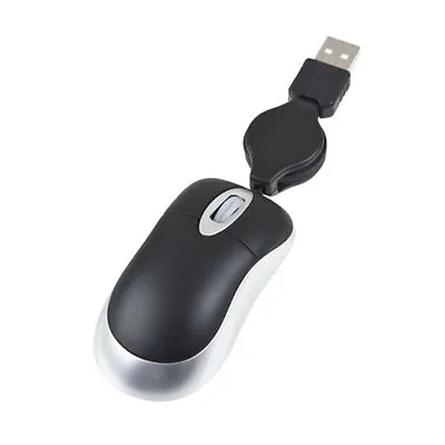 New Mini Retractable USB Optical Scroll Wheel PC Laptop Notebook Mouse Mice Us • $6.47