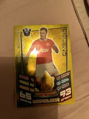 £4.99 • Buy Match Attax 12/13 2012/13 #486 Paul Scholes Golden/Gold Legend Card Man Utd MINT