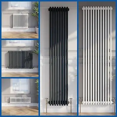 Traditional 2 3 Column Radiator Horizontal Vertical Rads Central Heating Stylish • £88.97