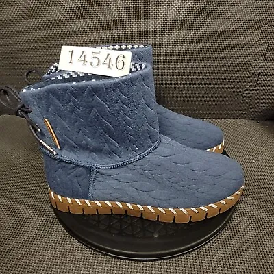 Muk Luks Flexi Hoboken Boots Womens Sz 8 Blue Brown Booties • $27.50