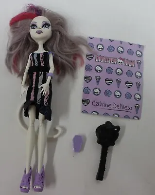 Monster High Doll Catrine Demew Scaremester White Cat Girl • $24.95