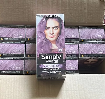 Mellor & Russell Simply Pastel SemiPermanent Hair Colour Dye Lilac Haze X 12 NEW • £5.50