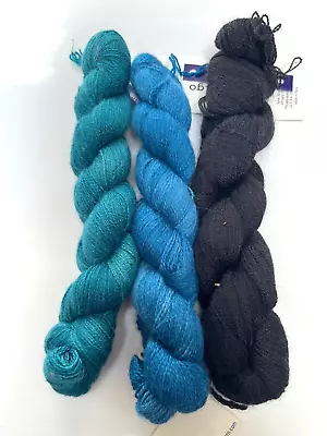 DESTASH SALE 3 Skeins Malabrigo Baby Silkpaca Lace • $24