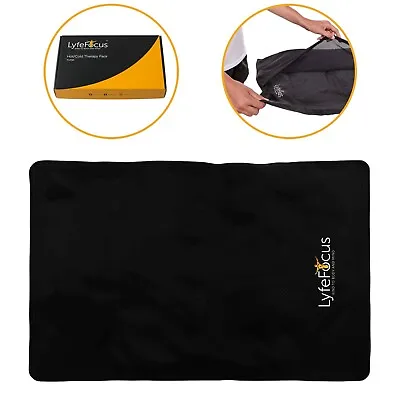 LyfeFocus Premium Reusable X Large Hot & Cold Ice Gel Pack Mat For Back Pain • £15.98