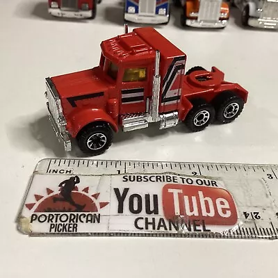 1981 Matchbox Superfast Red Peterbilt Super Semi Tractor Truck 1/64 England • $1.95