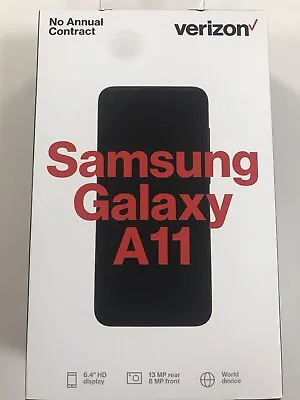 Samsung Galaxy A11 SM-A115U - 32GB - Black (Verizon) (Single SIM) • $225