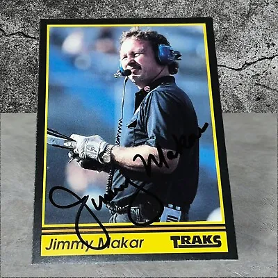 Jimmy Makar MGD PENSKE RUSTY WALLACE VINTAGE Autographed Card 1991 TRAKS #38 • $5.69