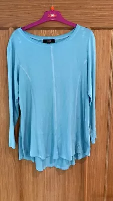 Yong Kim Swing Top Long Sleeved Aqua In Colour Really Stretchy • £8