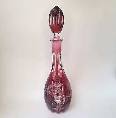 Vintage Crystal Nachtmann Traube Decanter Cut To Clear  • $199.99