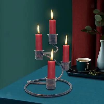 Candles Holder Candlestick Art Decor Vintage Style Centerpieces Candelabra • £12.32