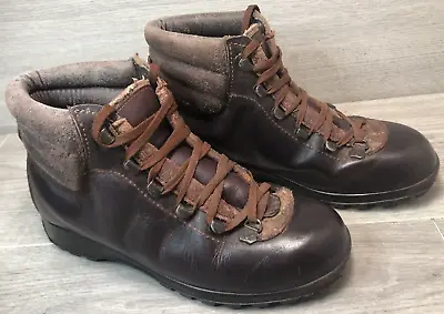 £44 • Buy Quality Vintage Hawkins Brown Leather Walking Hiking Boots Size UK 6 Eu39
