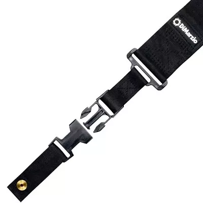 $29.95 • Buy NEW DiMarzio DD2300 ClipLock Elastic Stretch Quick Release 2  Guitar - BLACK