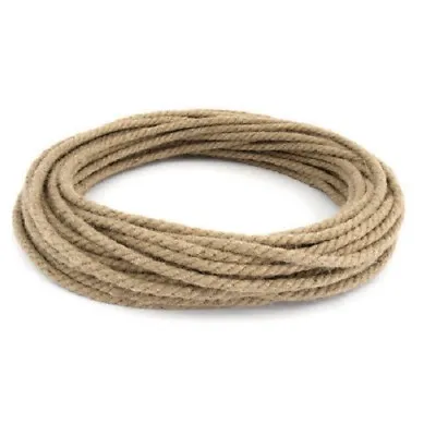 £1.08 • Buy 6mm Thick 100% Pure Natural Jute Hessian Rope Cord Twisted Garden Decking