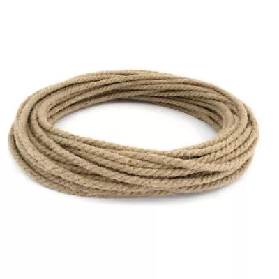 £1.08 • Buy 6mm Thick 100% Pure Natural Jute Hessian Rope Cord Twisted Garden Decking