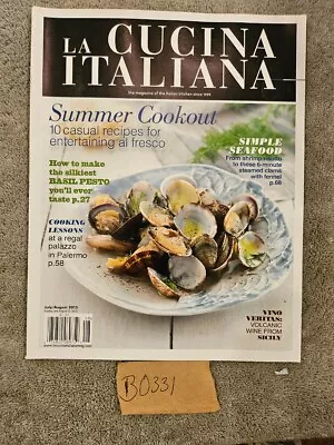 La Cucina Italiana Magazine / July August 2013  Simple Sea Food / Summer Cookout • $5.99