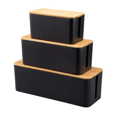 $31.53 • Buy Cable Management Box Home Storage Organizer Power Strip Goods Wire Desktop