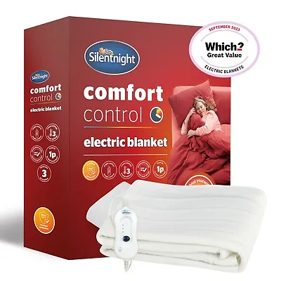 Silentnight Electric Blanket Heated Under Blanket Fast Heat Up Comfort Control • £19.50