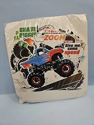 MONSTER TRUCKS JAM Happy Birthday Party Table Honeycomb Centerpieces  • $10.99