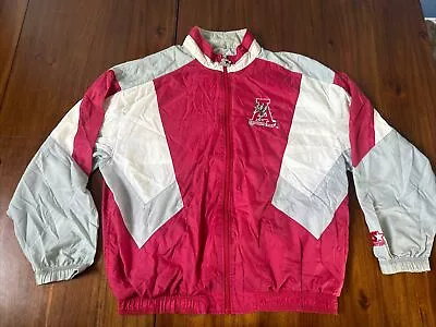 Alabama Crimson Tide Starter NCAA Windbreaker Jacket Size XL Vintage • $39.99
