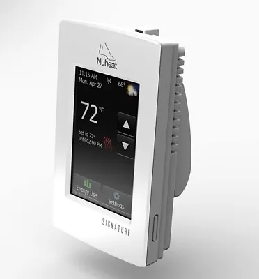 $197.99 • Buy Nuheat SIGNATURE Programmable Dual-Voltage Thermostat With WiFi And Touchscreen