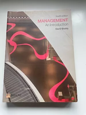 Management: An Introduction David Boddy • £40