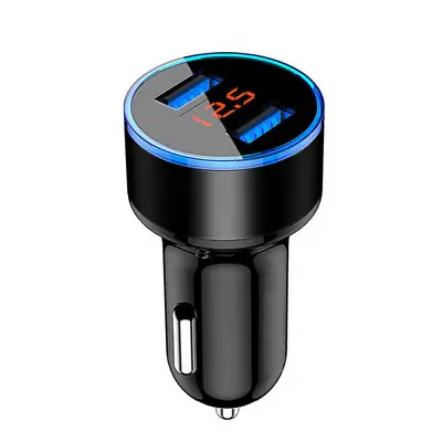 $8.90 • Buy 12V 24V Car Charger Cigarette Lighter Adapter Dual USB For Apple IPhone Samsung