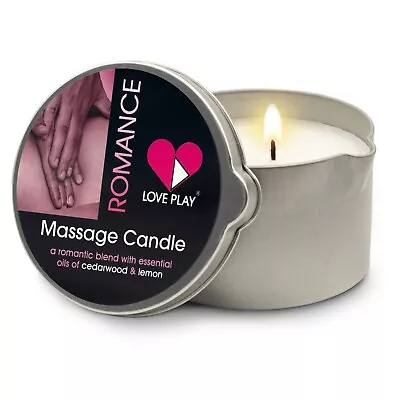 Romance Massage Oil Candle - LOVE PLAY Aromatherapy With Essential Oils • $16.99