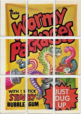 1974 WACKY PACKAGES SERIES FOUR COMPLETE 9 PIECE PUZZLE (windhex Version) • $10.99