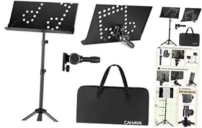  Sheet Music Stand: Music Stand With Carrying Bag Foldable Tripod Note Pattern • $31.72