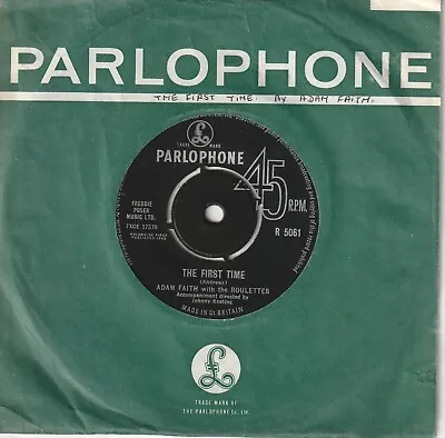 ADAM FAITH - The First Time (1963) EX Copy PARLOHONE Label • £4