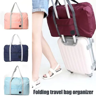 $12.34 • Buy Foldable Large Capacity Travel Duffel Bags Oxford Handbag Waterproof Gym