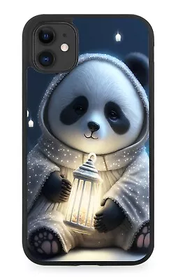 Night Panda Rubber Phone Case Cute Sleeping Outdoor Lantern Torch Lamp Kids AW50 • £15.90