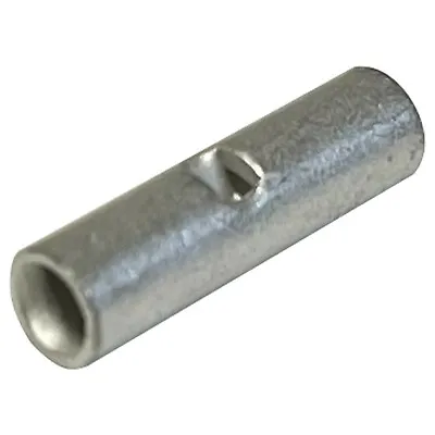 (100) Non-Insulated 16-14 Gauge Seamless Butt Splice Connector Wire Terminal USA • $14.17
