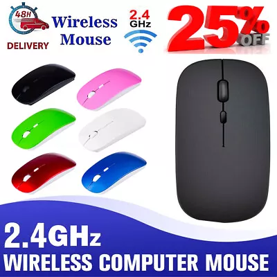 £0.99 • Buy 2.4GHz Wireless Cordless Mouse USB Mice Scroll Optical For PC Laptop Computer UK