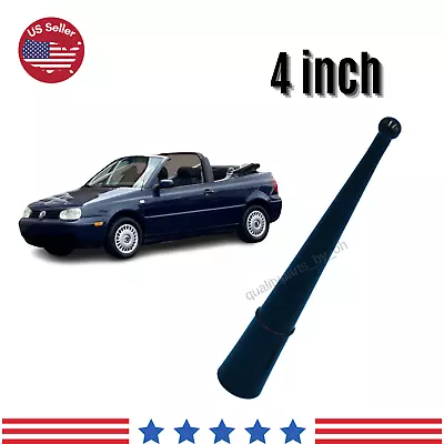 4 Inch Replacement Black Short Mast Antenna For Volkswagen Golf Cabrio 1996-2006 • $12.73