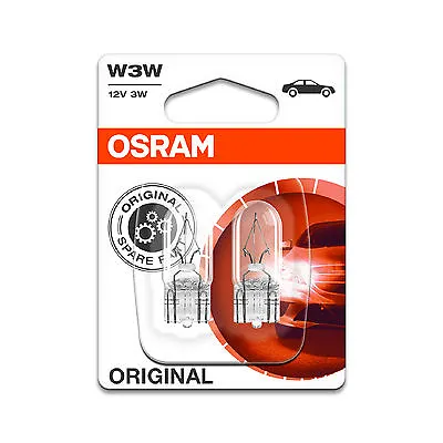 £3.85 • Buy 2x Genuine Osram Original W3W (504) 3w 12v Clear Bulbs [2821-02B]