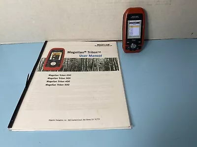 Magellan Triton 400 Waterproof Hiking GPS Handheld/Outdoors ~ Works Great • $39.99