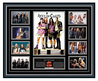 Alice In Chains Signed Photo Limited Edition Framed Memorabilia • $129.99