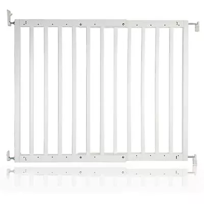 £46.90 • Buy Safetots Chunky White Wooden Stair Gate 63.5 - 105.5cm Wooden Baby Gate